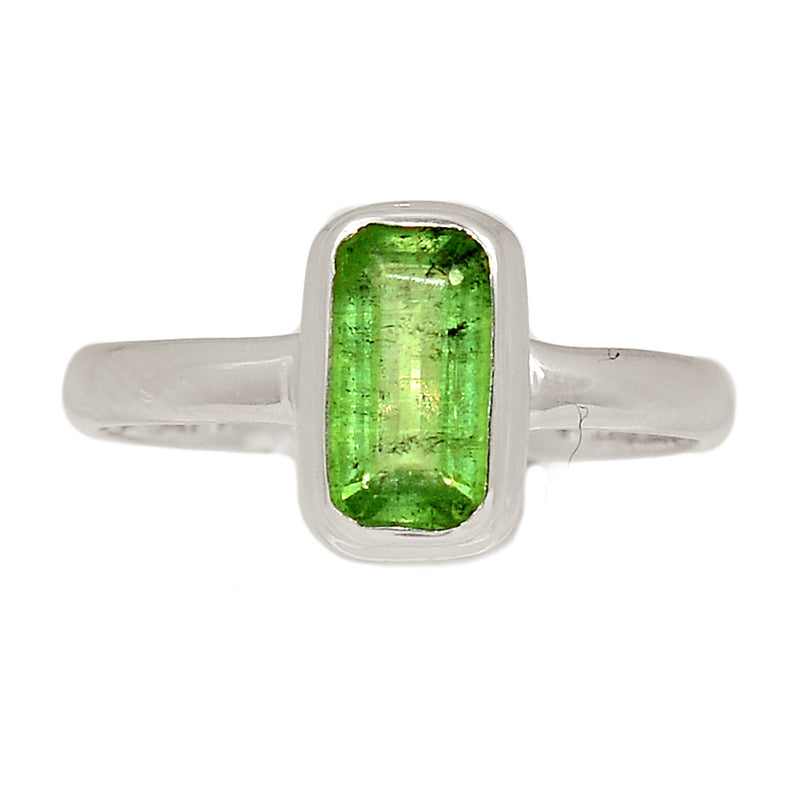 Green Kyanite Faceted Ring - GKFR206