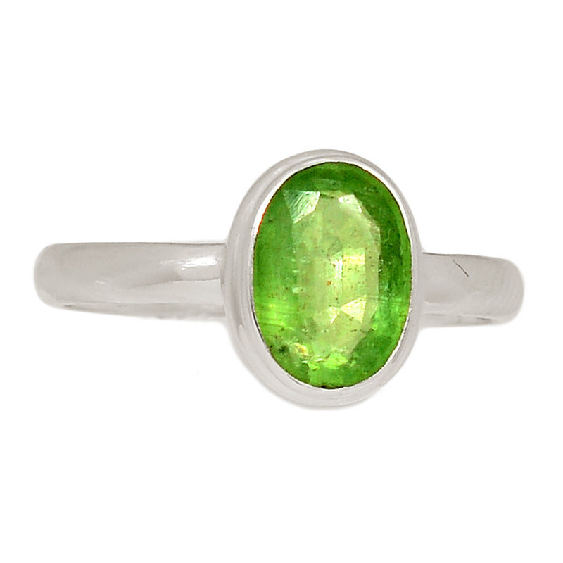 Green Kyanite Faceted Ring - GKFR207