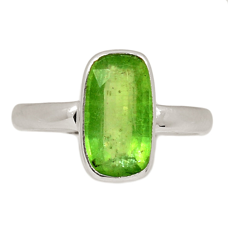Green Kyanite Faceted Ring - GKFR208