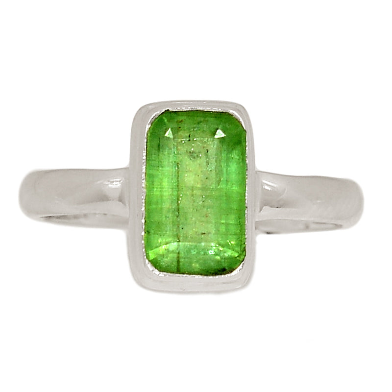 Green Kyanite Faceted Ring - GKFR210