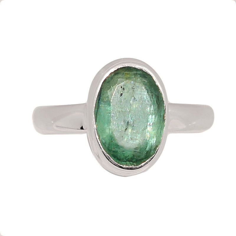 Green Kyanite Faceted Ring - GKFR216