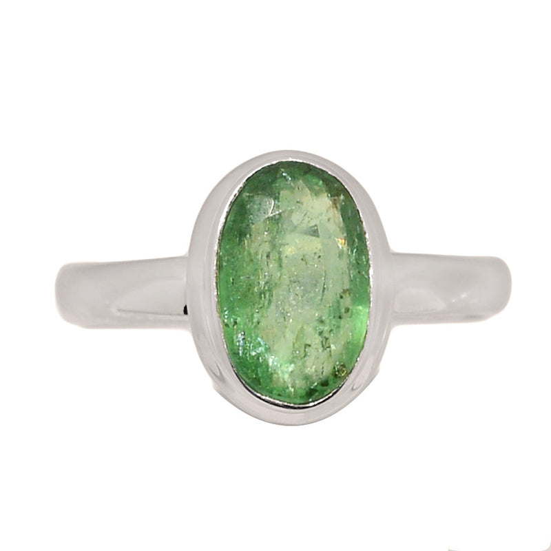 Green Kyanite Faceted Ring - GKFR217