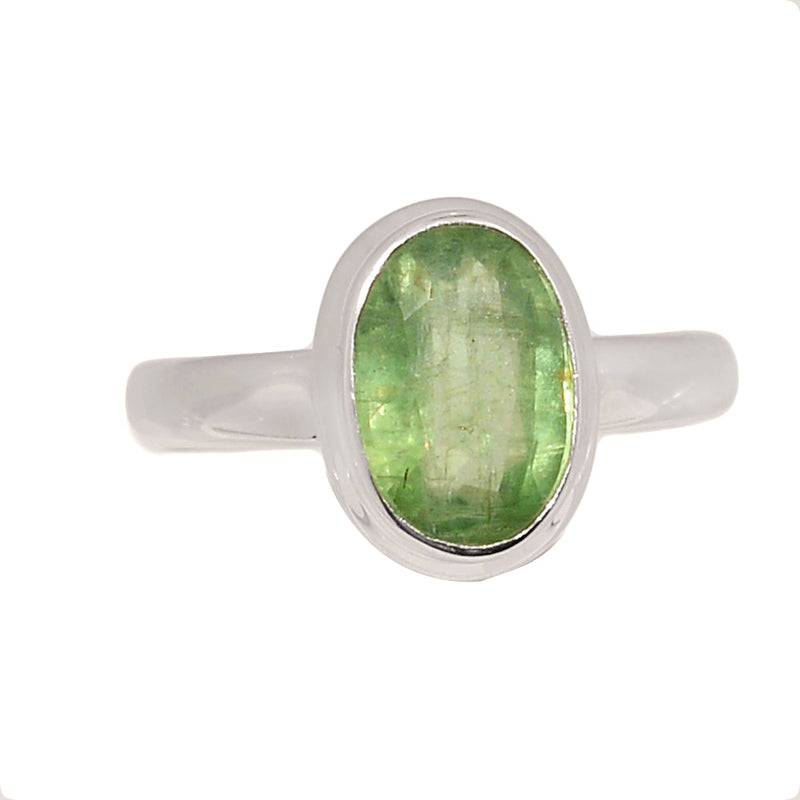 Green Kyanite Faceted Ring - GKFR219