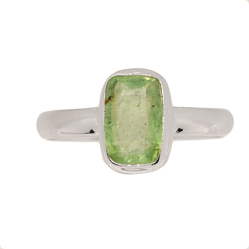 Green Kyanite Faceted Ring - GKFR220