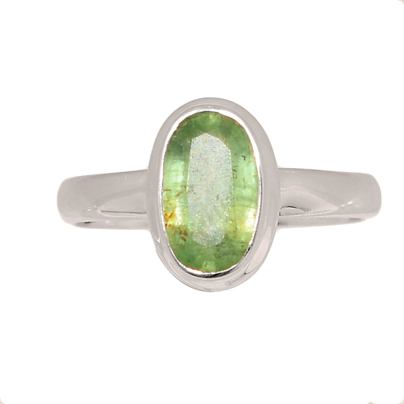 Green Kyanite Faceted Ring - GKFR221