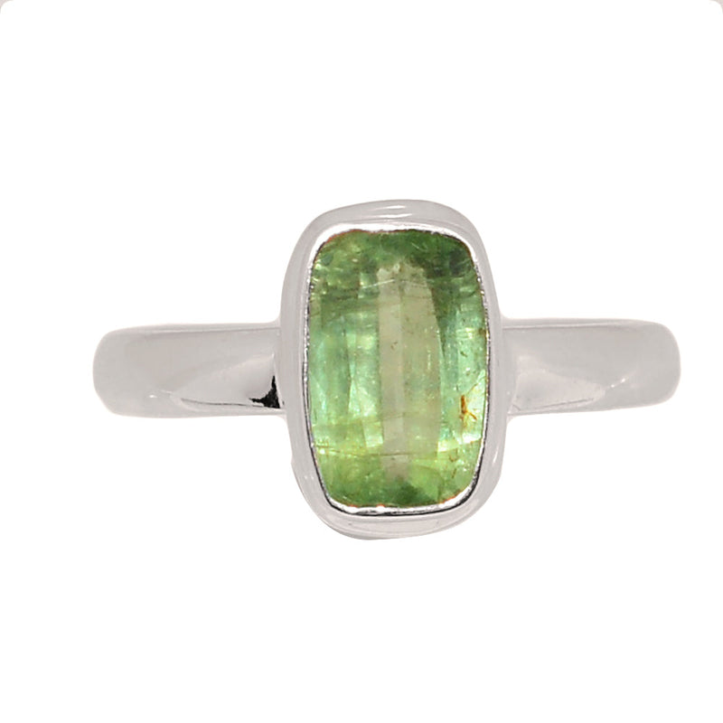 Green Kyanite Faceted Ring - GKFR222