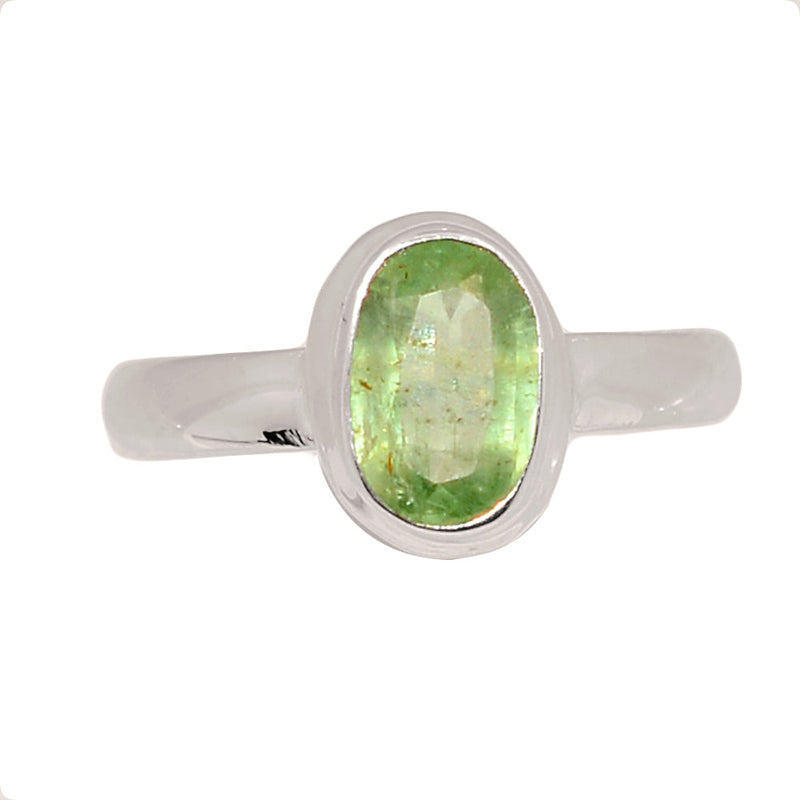 Green Kyanite Faceted Ring - GKFR224