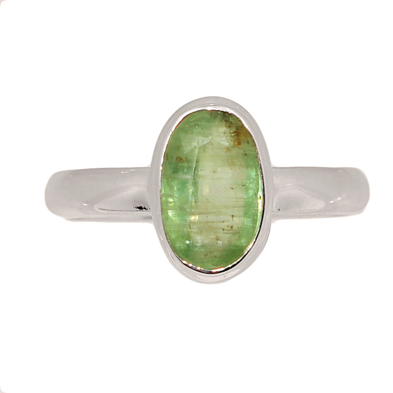 Green Kyanite Faceted Ring - GKFR225