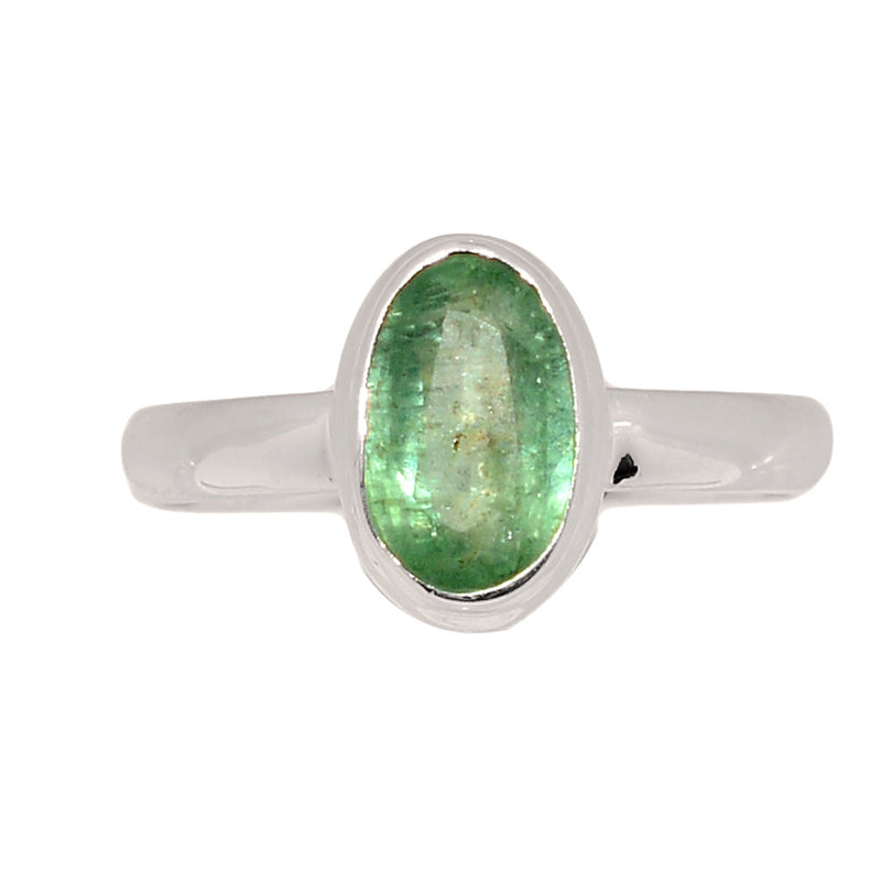 Green Kyanite Faceted Ring - GKFR229