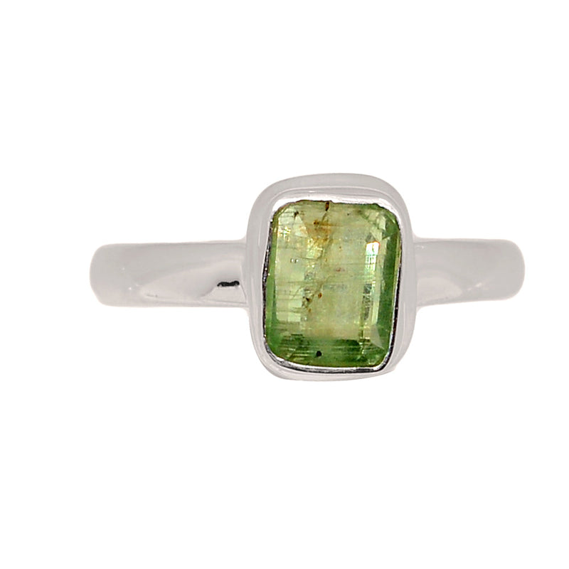 Green Kyanite Faceted Ring - GKFR230