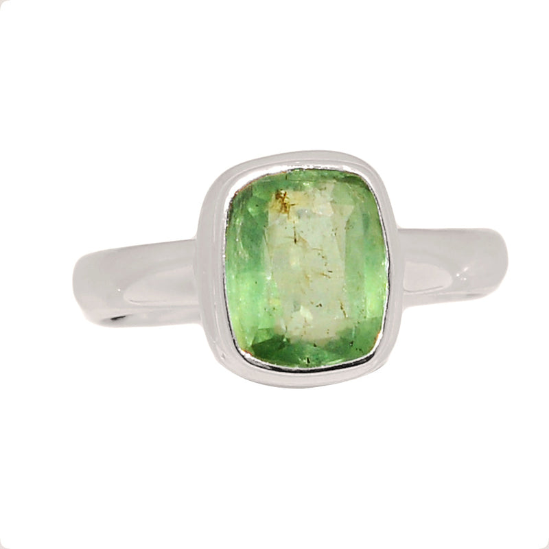 Green Kyanite Faceted Ring - GKFR232