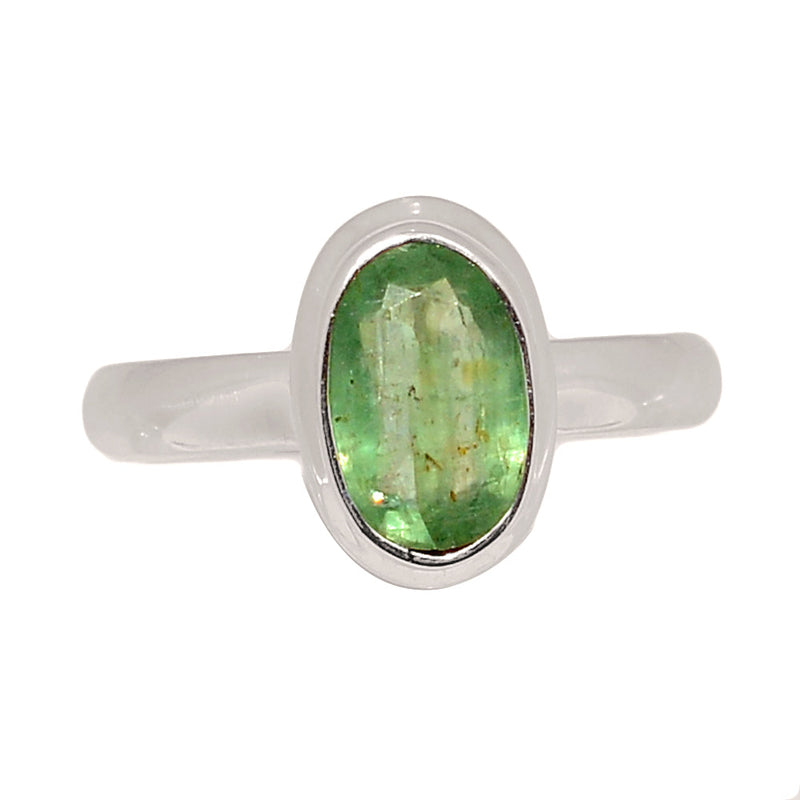 Green Kyanite Faceted Ring - GKFR233