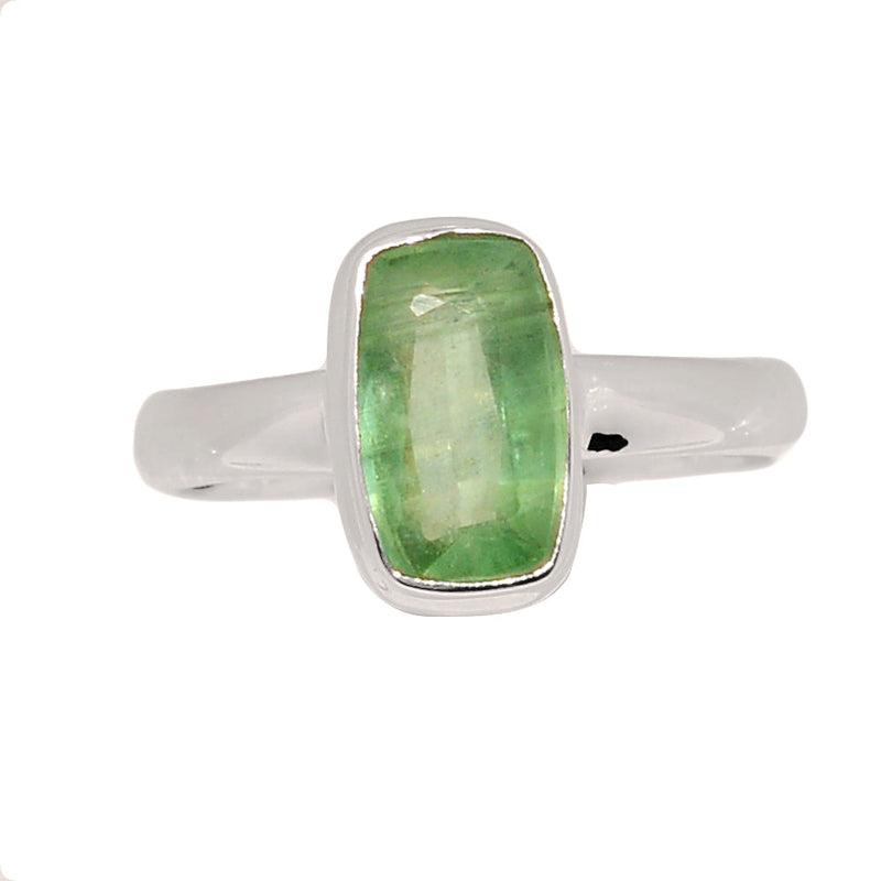 Green Kyanite Faceted Ring - GKFR234