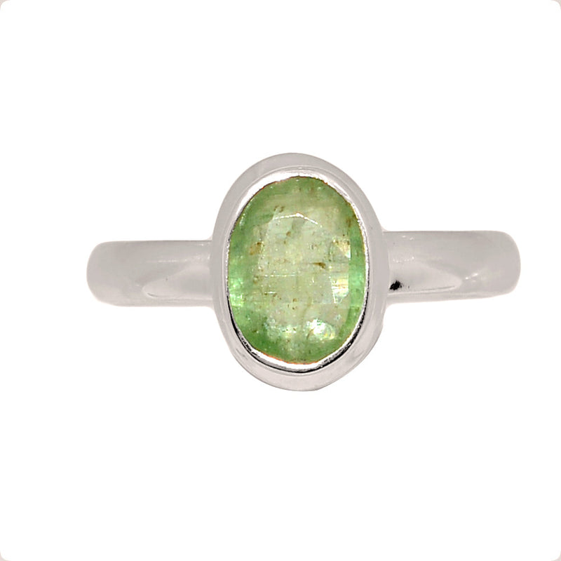 Green Kyanite Faceted Ring - GKFR236
