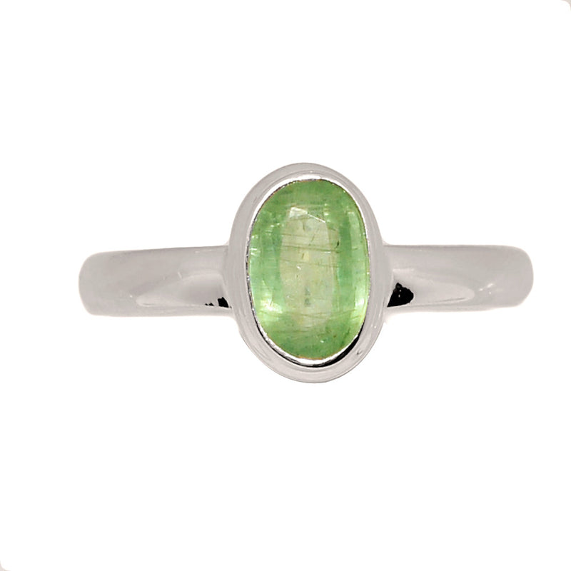 Green Kyanite Faceted Ring - GKFR237