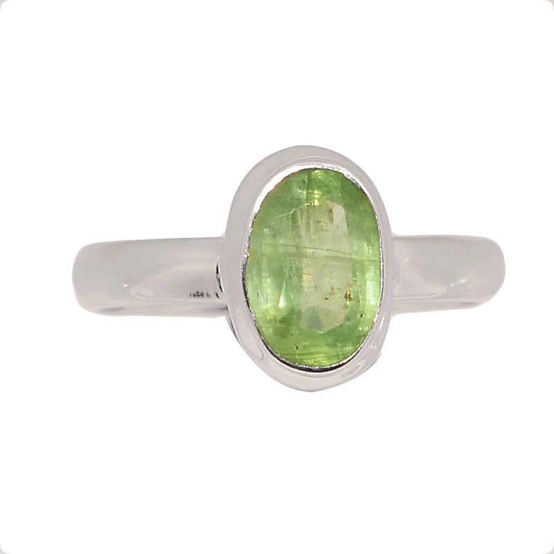 Green Kyanite Faceted Ring - GKFR239