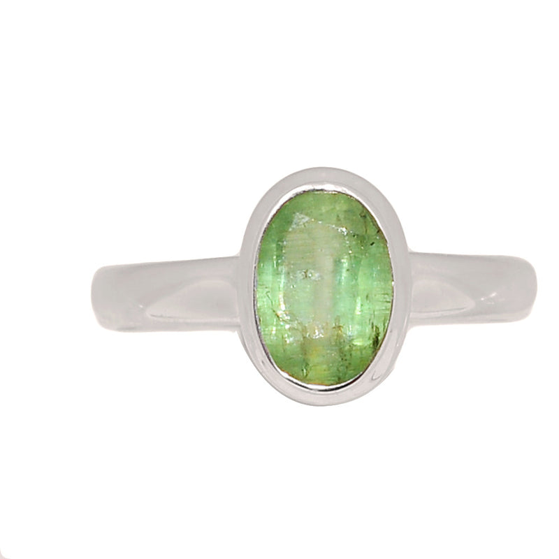 Green Kyanite Faceted Ring - GKFR241