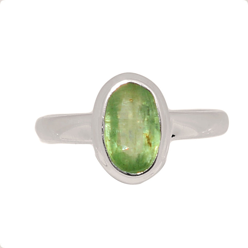 Green Kyanite Faceted Ring - GKFR242
