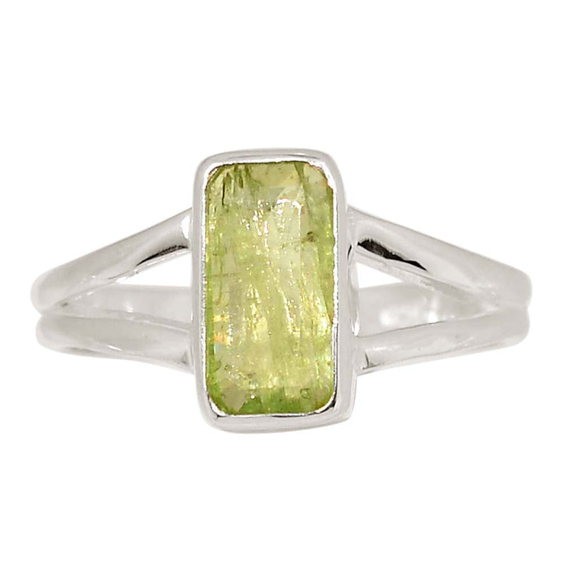 Green Kyanite Faceted Ring - GKFR246