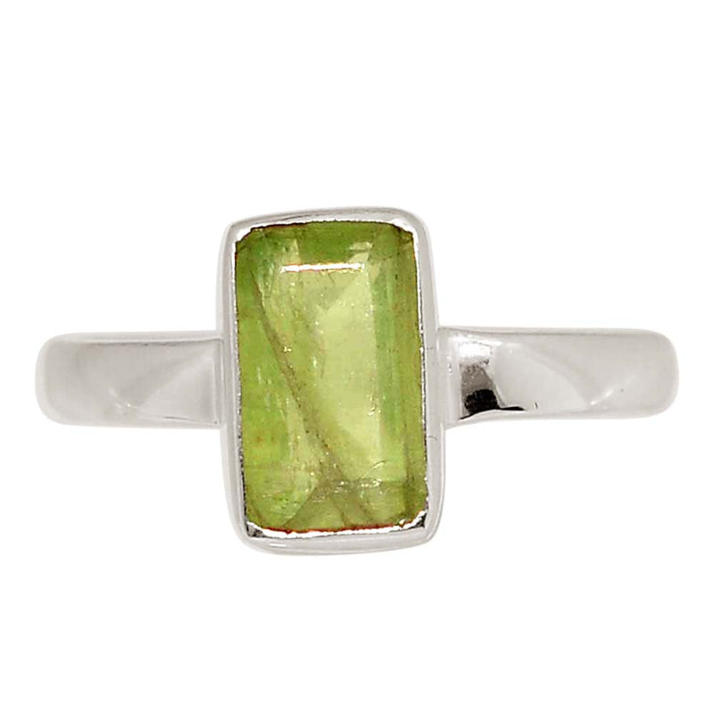 Green Kyanite Faceted Ring - GKFR248