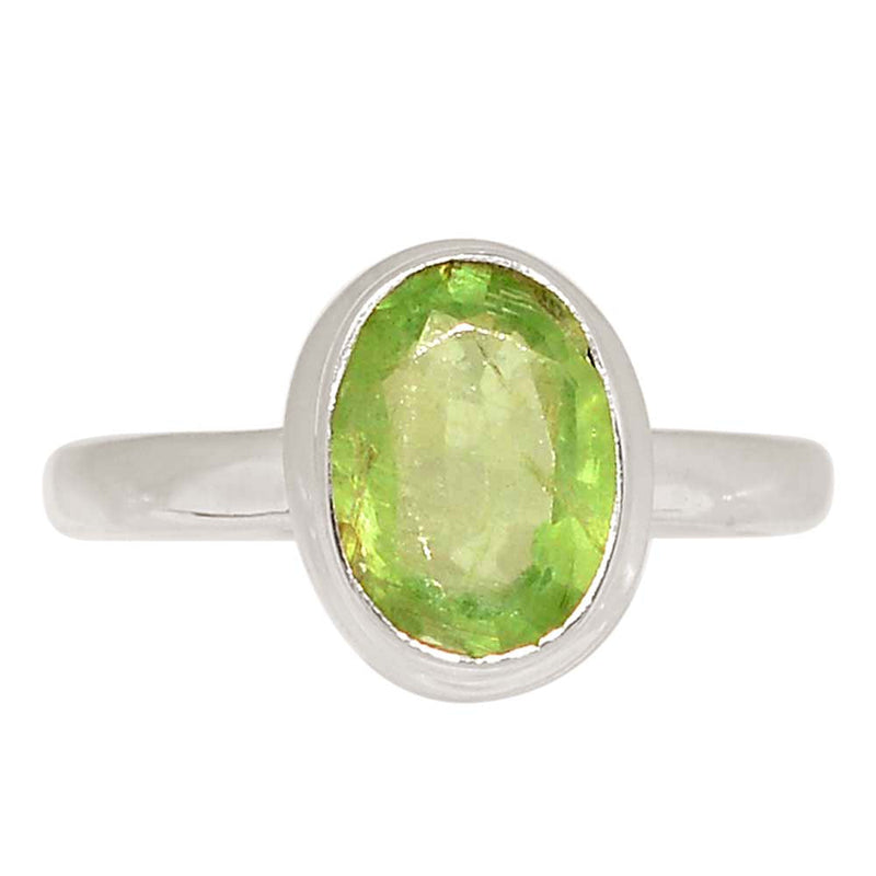 Green Kyanite Faceted Ring - GKFR249