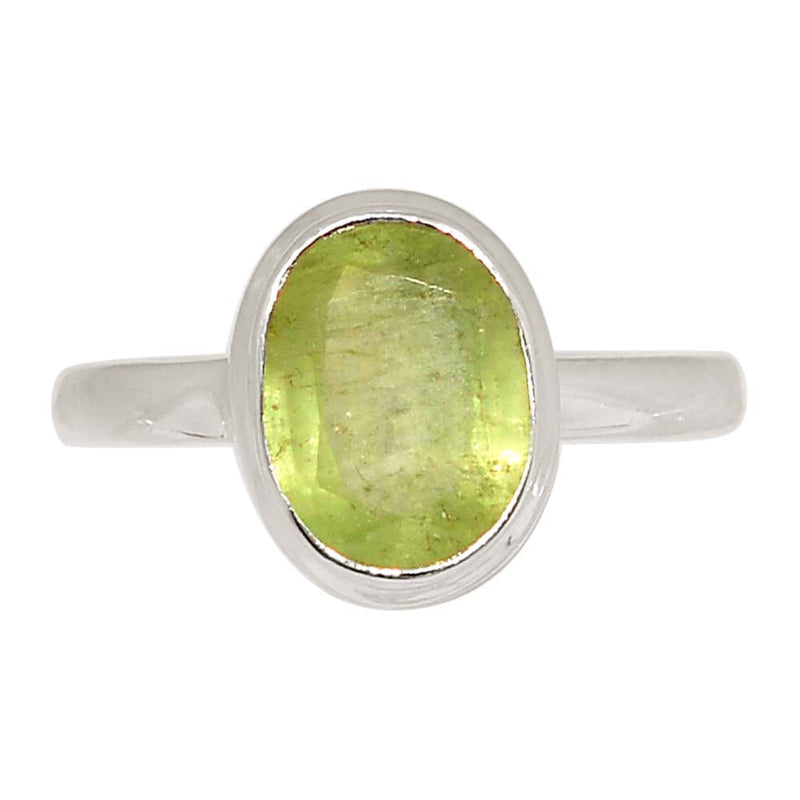 Green Kyanite Faceted Ring - GKFR251