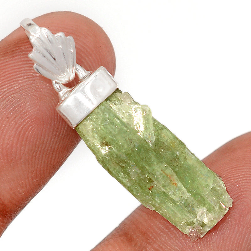 1.3" Green Kyanite Rough Pendants - GKRP505
