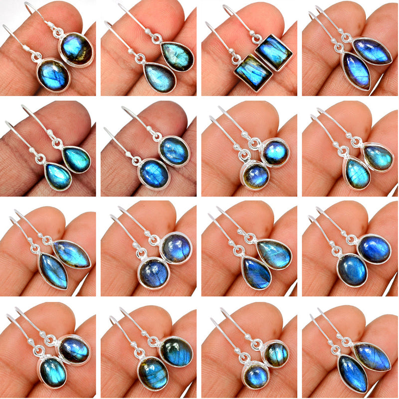 25 Pieces Mix Lot - Labradorite Earrings - GLABE5