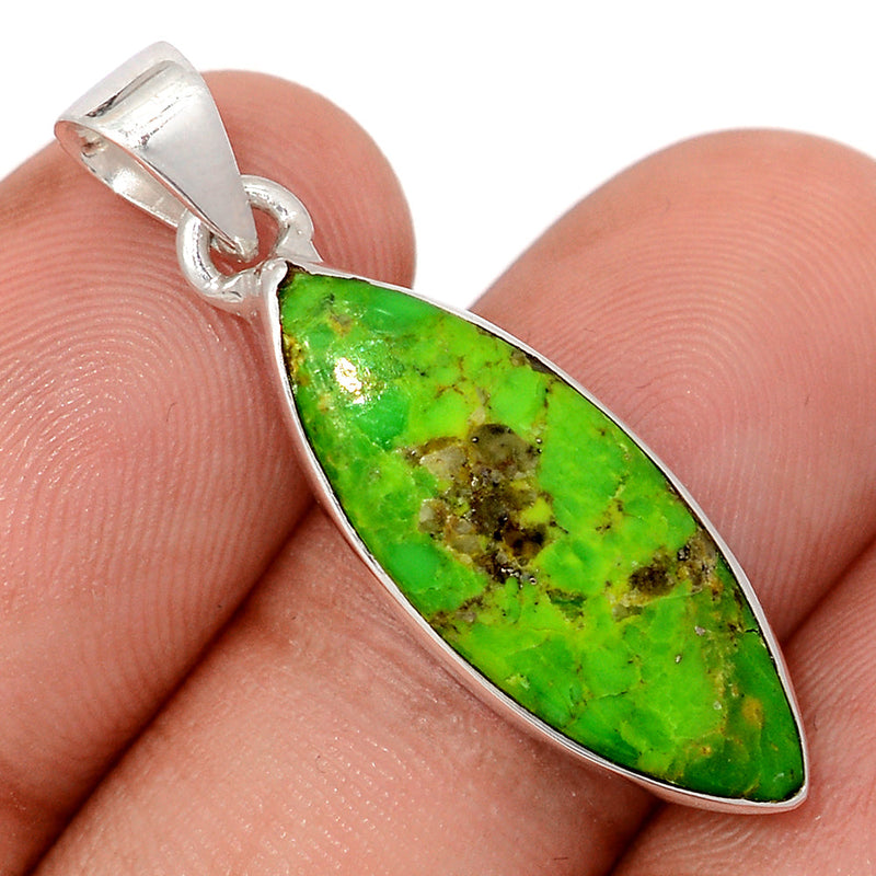 1.3" Green Mohave Turquoise Pendants - GMTP1087