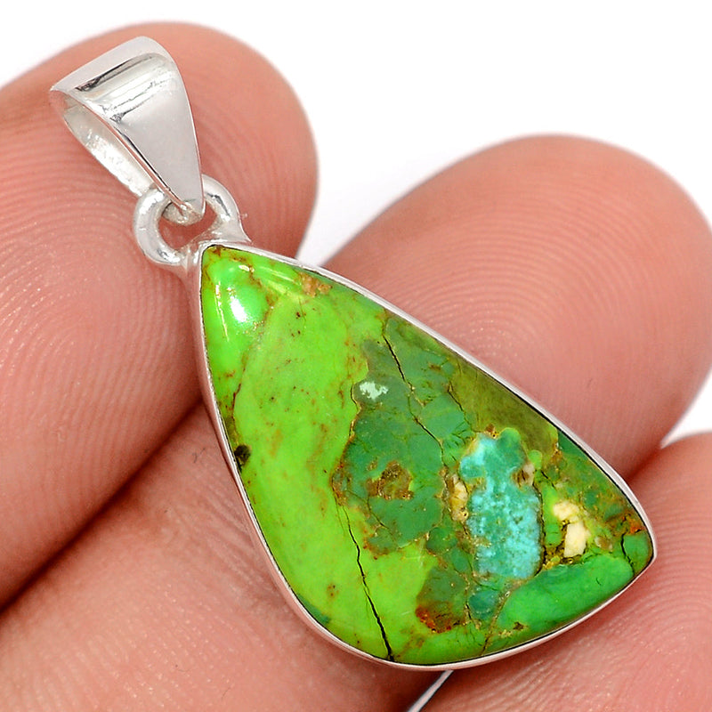 1.3" Green Mohave Turquoise Pendants - GMTP1088
