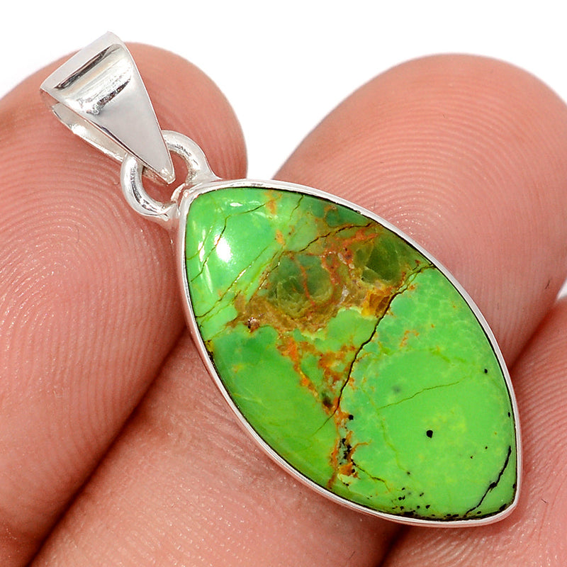 1.3" Green Mohave Turquoise Pendants - GMTP1090