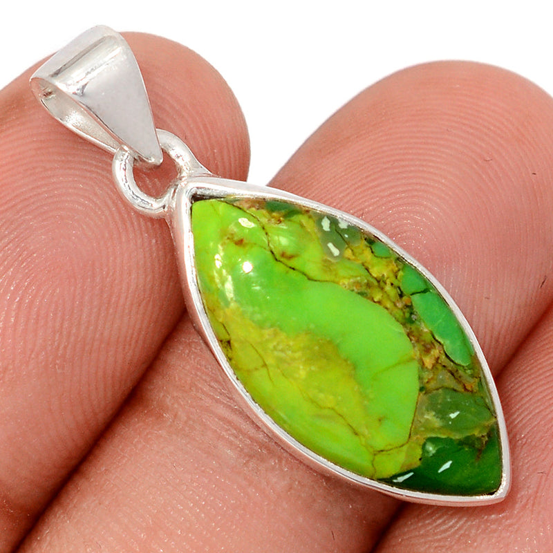 1.3" Green Mohave Turquoise Pendants - GMTP1091