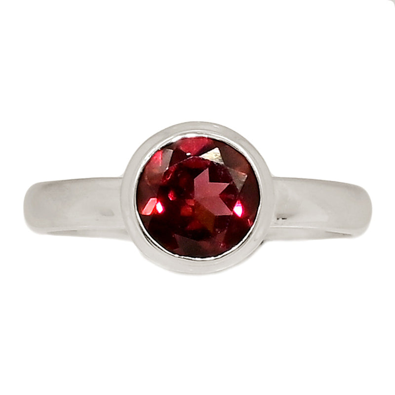 Garnet Faceted Ring - GNFR1292