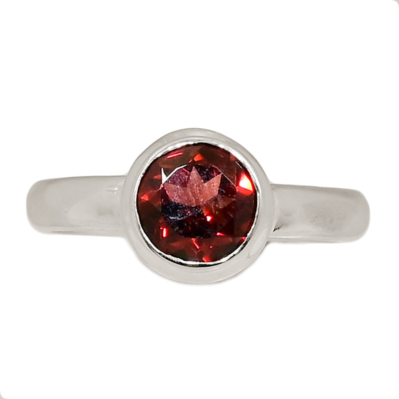 Garnet Faceted Ring - GNFR1294