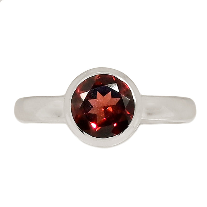 Garnet Faceted Ring - GNFR1296