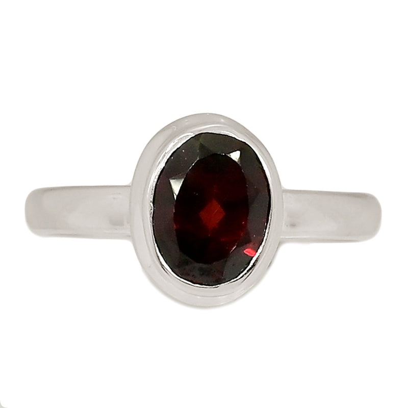 Garnet Faceted Ring - GNFR1297