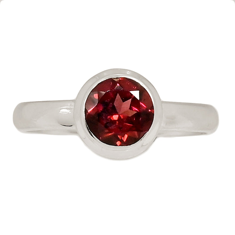 Garnet Faceted Ring - GNFR1298