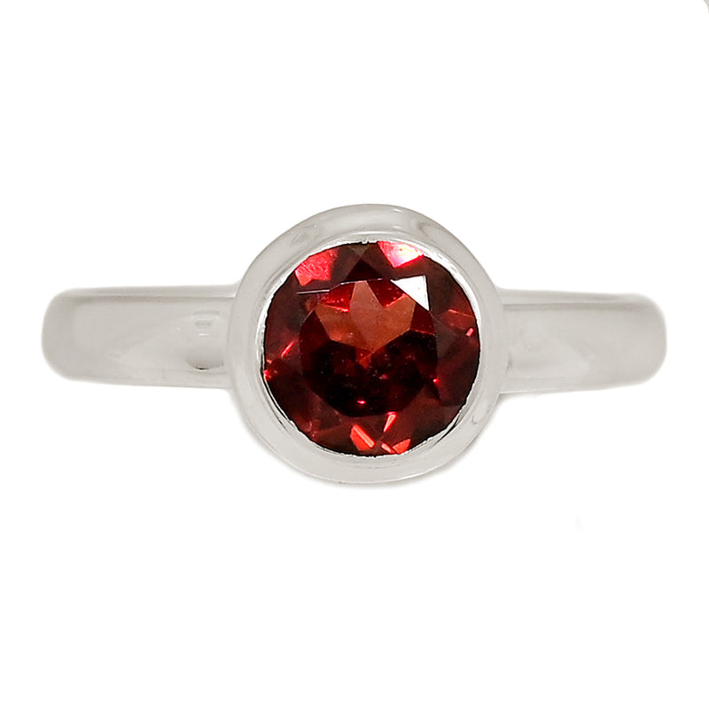 Garnet Faceted Ring - GNFR1306