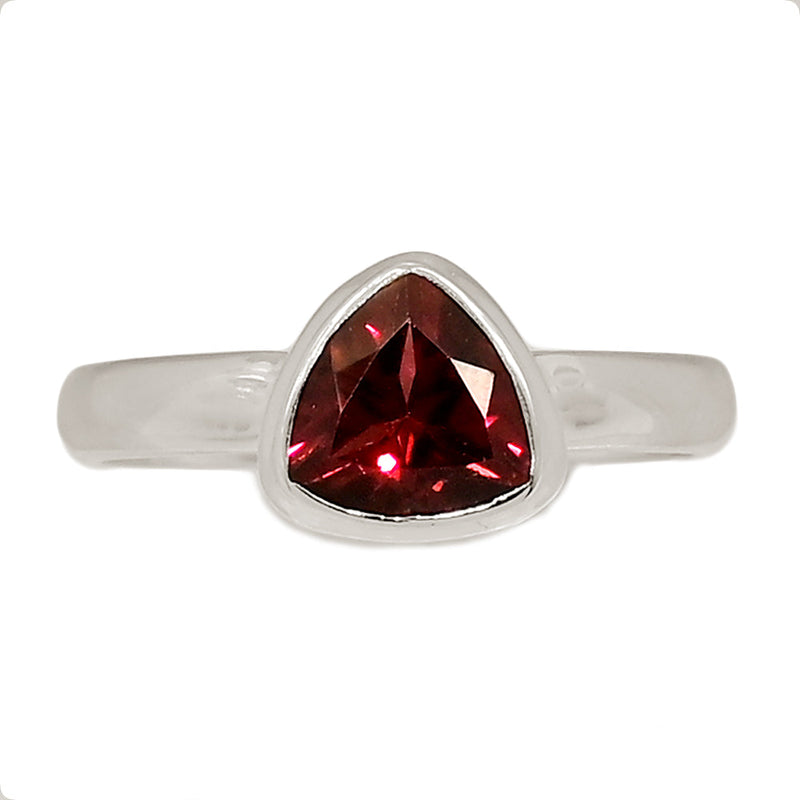 Garnet Faceted Ring - GNFR1308
