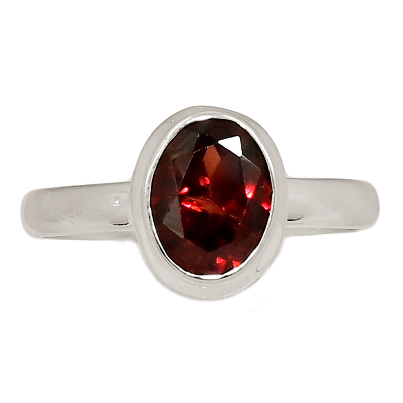 Garnet Faceted Ring - GNFR1316