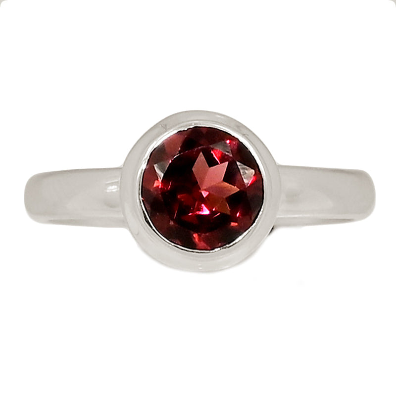 Garnet Faceted Ring - GNFR1327