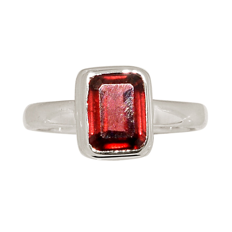 Garnet Faceted Ring - GNFR1329