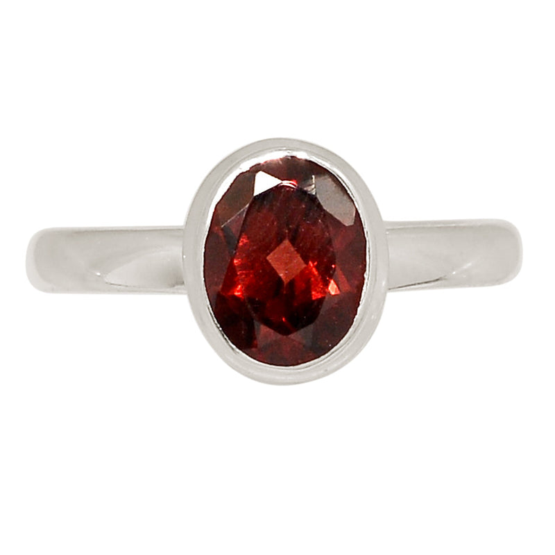 Garnet Faceted Ring - GNFR1342