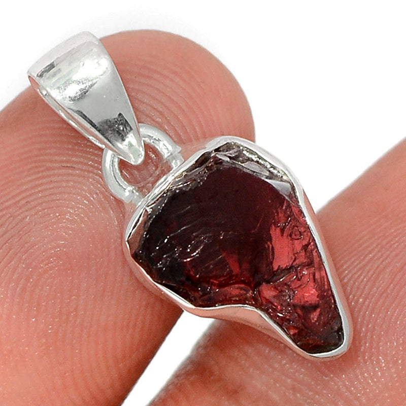 1" Garnet Rough Pendants - GNRP20