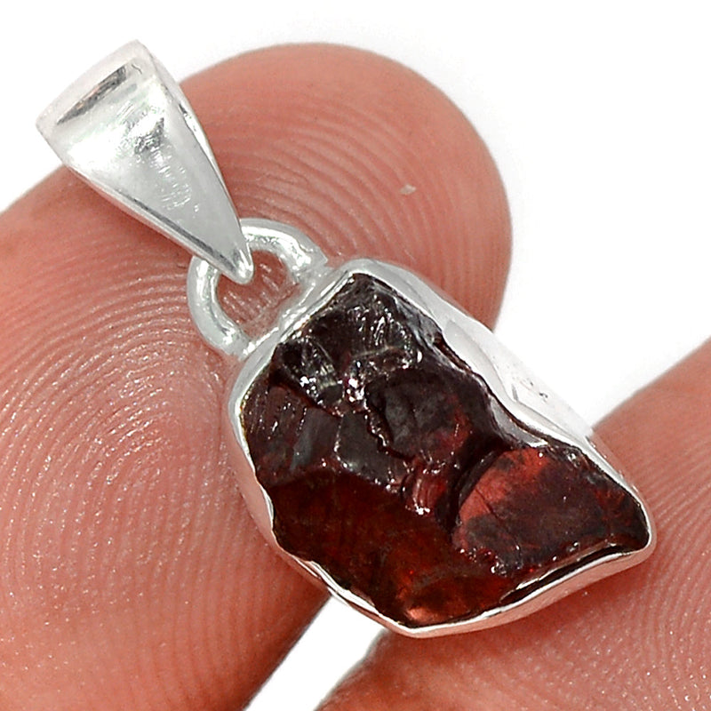 1" Garnet Rough Pendants - GNRP24