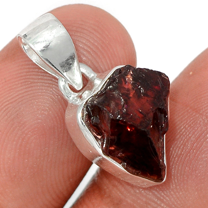 1" Garnet Rough Pendants - GNRP33