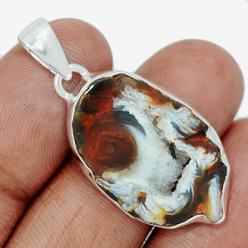 1.6" Oco Geode Druzy Pendants - GODP881