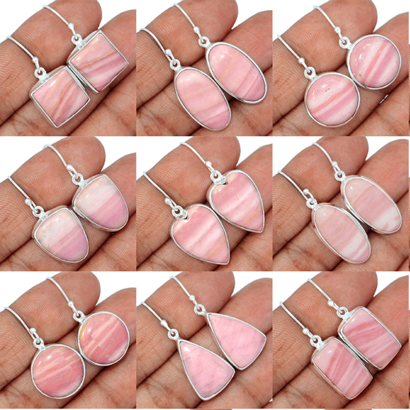 9 Pieces Mix Lot - Australian Pink Opal Earrings - GPOAE1