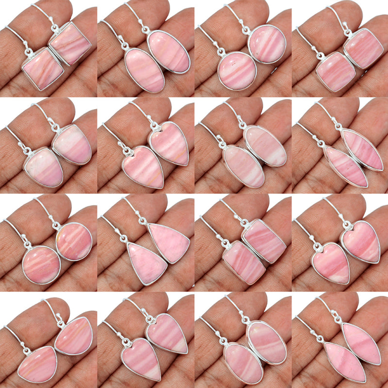 25 Pieces Mix Lot - Australian Pink Opal Earrings - GPOAE2