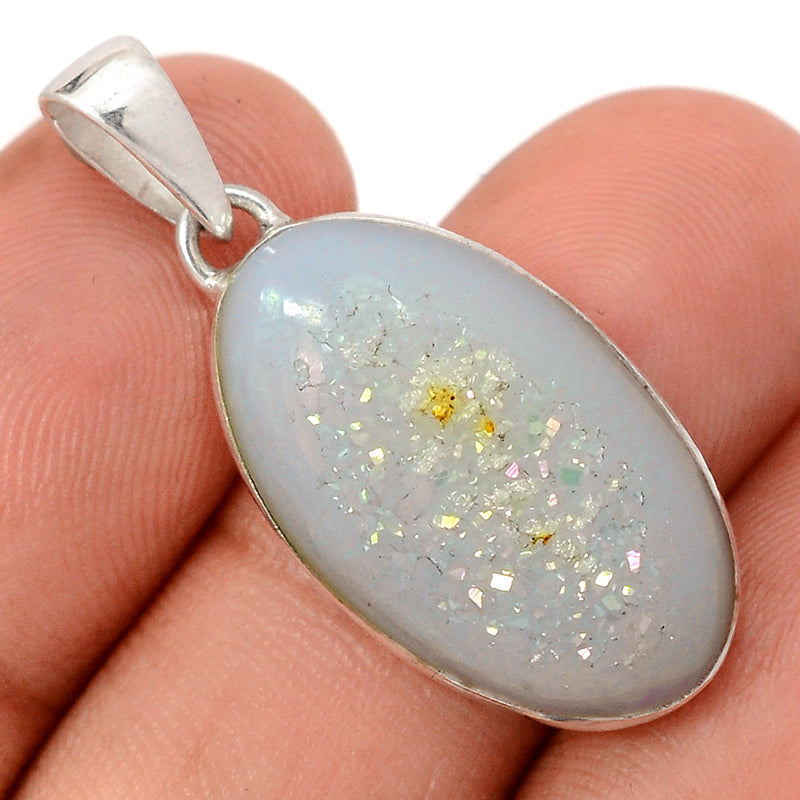 1.3" Angel Aura Druzy Pendants - GPWP648